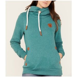 WANAKOME WOMEN'S ARTEMIS COWL NECK HOODIE